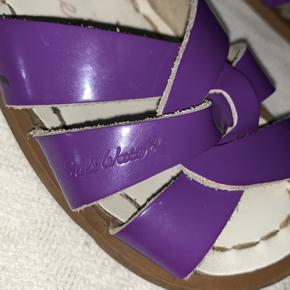 Gently loved Salt Water Purple Sandal - Picture 7 of 7